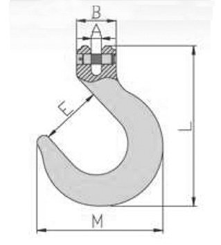 CLEVIS FOUNDRY HOOK