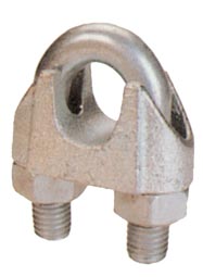 DIN 741 WIRE ROPE CLIPS,GALV.