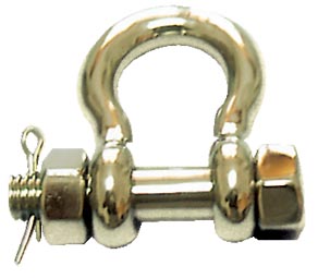 U.S.TYPE BOLT SAFETY ANCHOR SHACKLE,AISI316