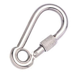 SNAP HOOK DIN5299, WITH EYELET AND SCREW